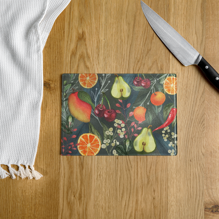 Fruit Glass Cutting Board