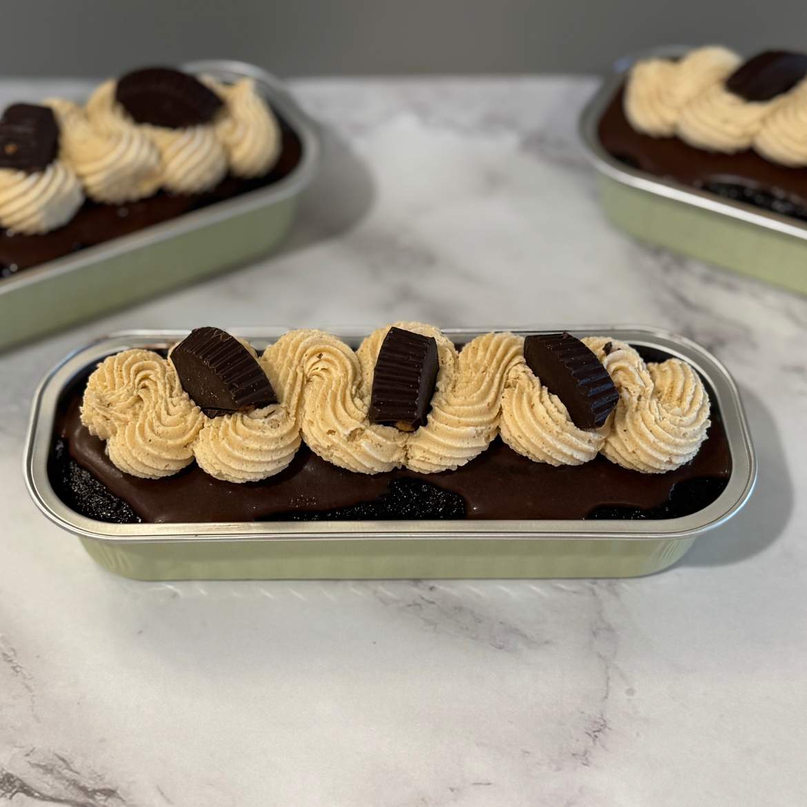 Chocolate Cake with Peanut Butter Buttercream