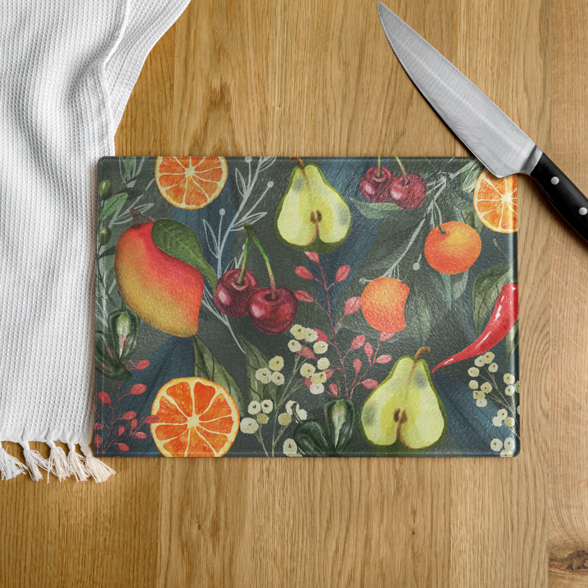 Fruit Glass Cutting Board
