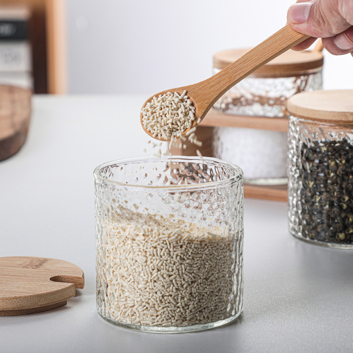 Glass Jars with Bamboo Lids