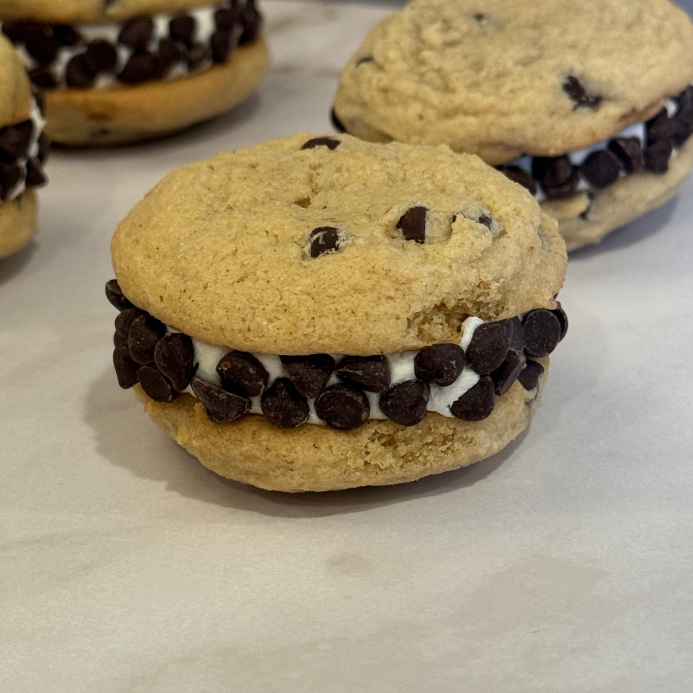 MINI Chocolate Chip Cookie Sammies