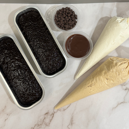 Decorate Your Own Cake Kit - Chocolate Mini Loaf Cakes
