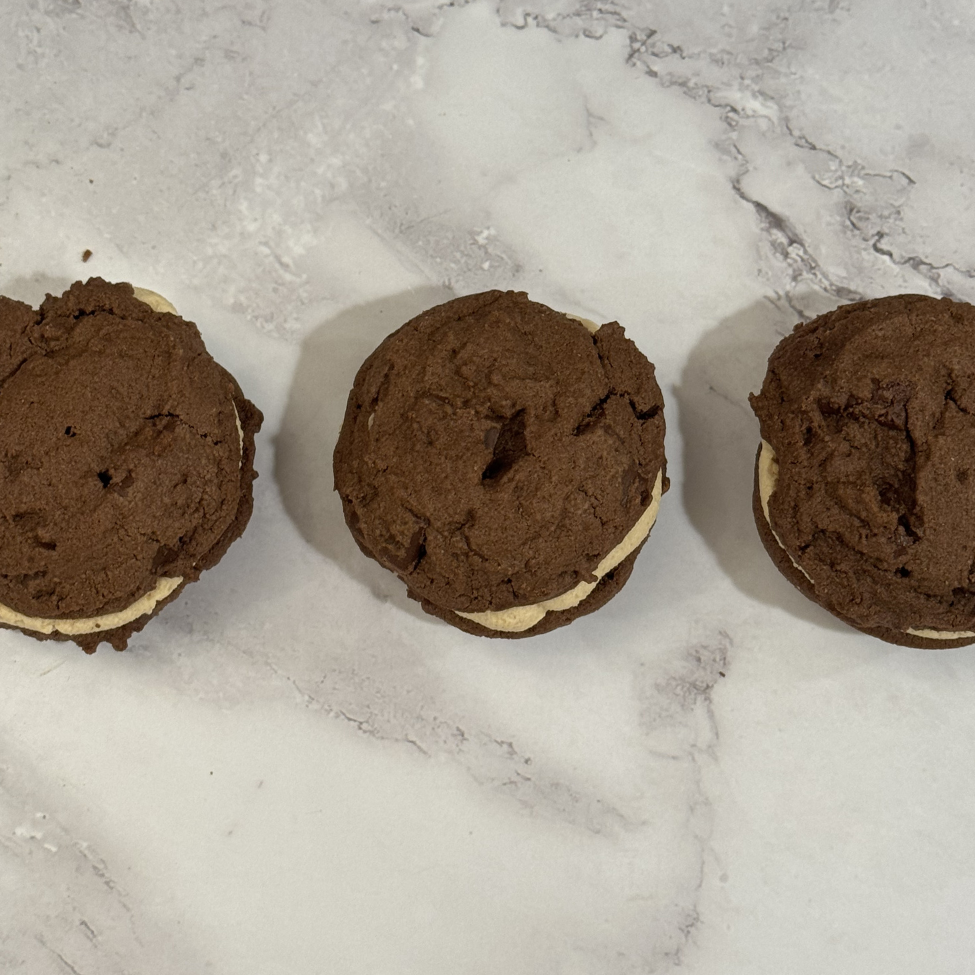 Double Chocolate Peanut Butter Cookie Sammie