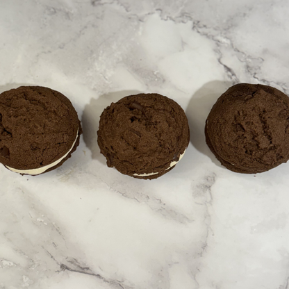 Double Chocolate Marshmallow Creme Cookie Sammies