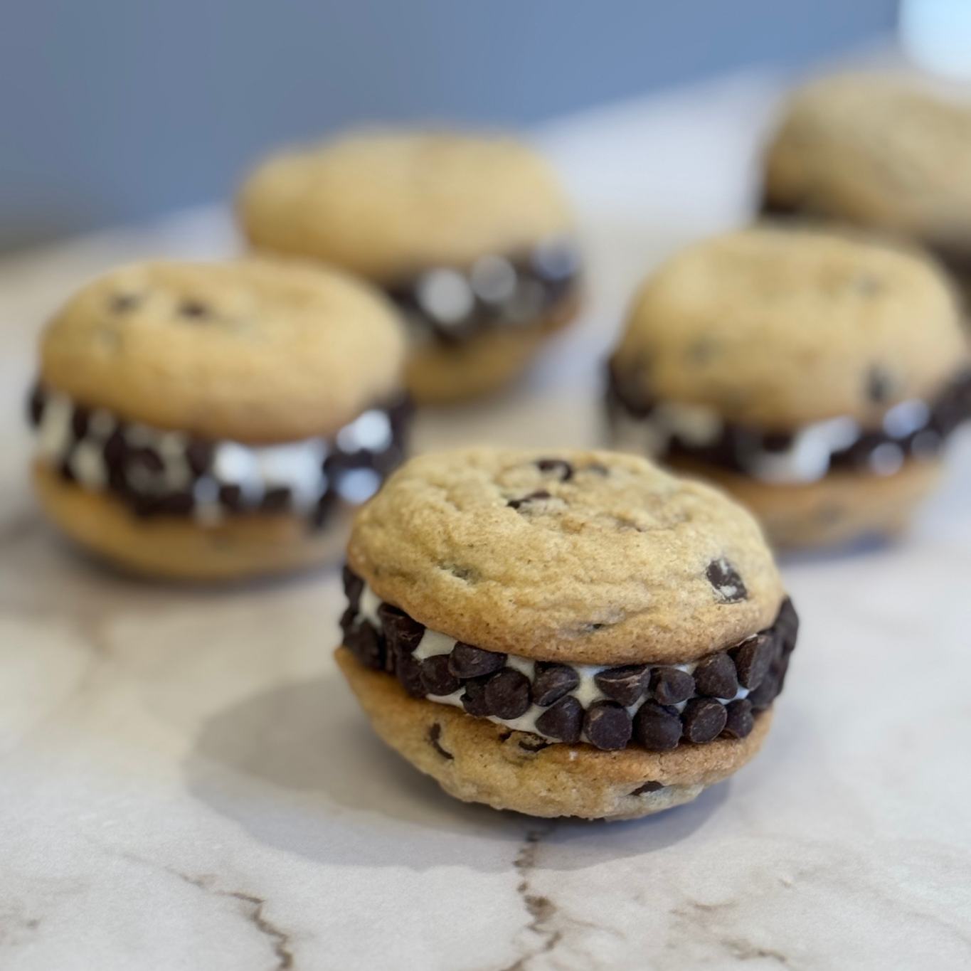 MINI Chocolate Chip Cookie Sammies
