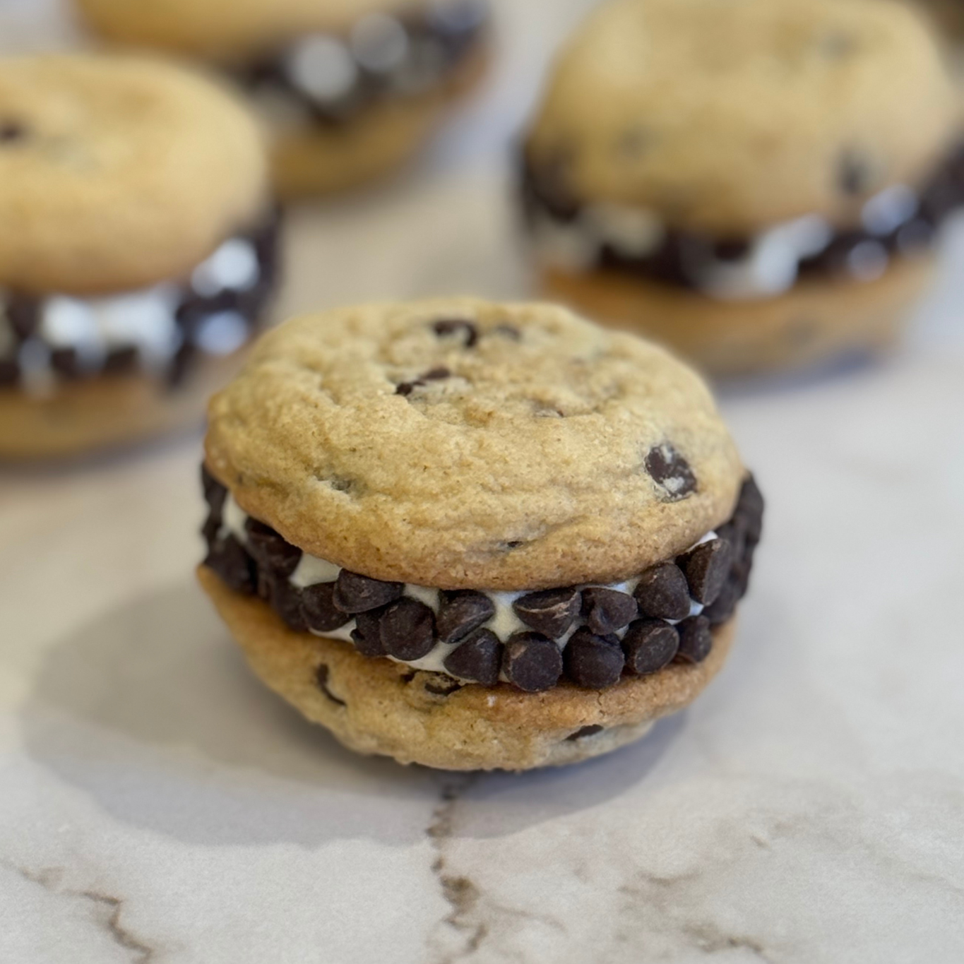 MINI Chocolate Chip Cookie Sammies