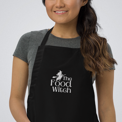 The Food Witch Apron - Black & White