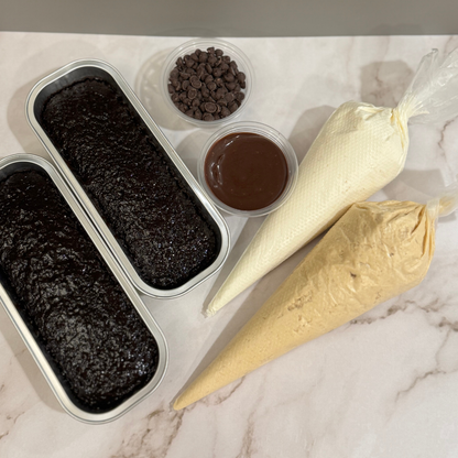 Decorate Your Own Cake Kit - Chocolate Mini Loaf Cakes
