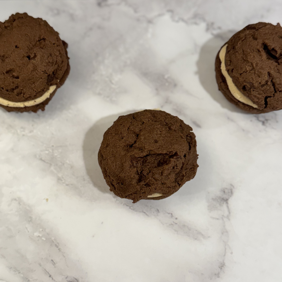 Double Chocolate Peanut Butter Cookie Sammie