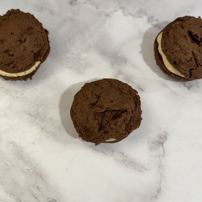 Double Chocolate Peanut Butter Cookie Sammie