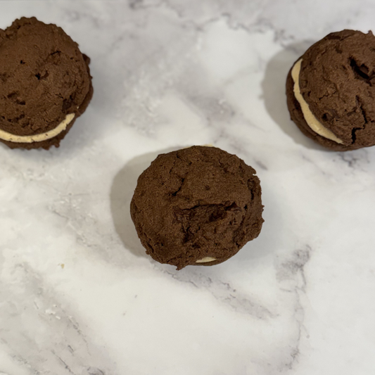 Double Chocolate Peanut Butter Cookie Sammie