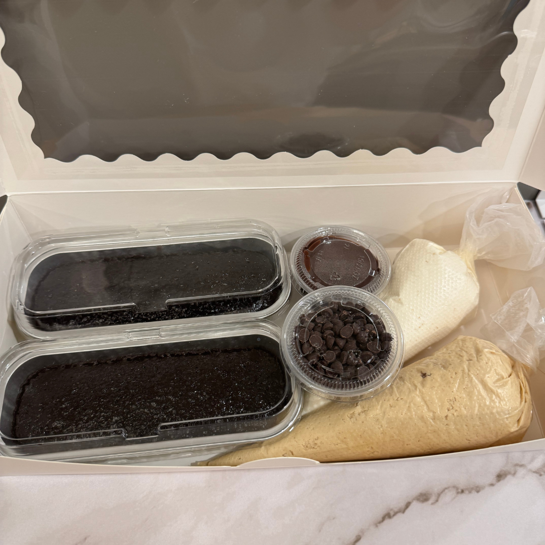 Decorate Your Own Cake Kit - Chocolate Mini Loaf Cakes