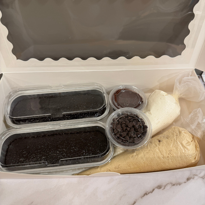 Decorate Your Own Cake Kit - Chocolate Mini Loaf Cakes