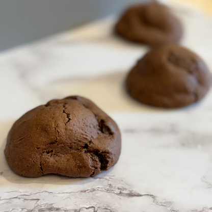 Marshmallow Stuffed Double Chocolate Cookies